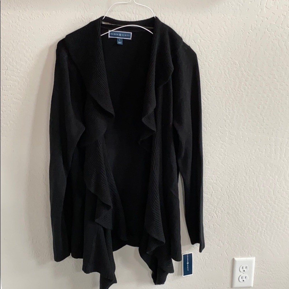 Women’s black Karen Scott Sweater Large